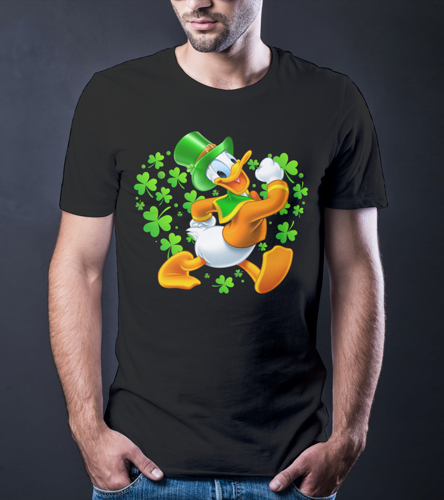 Donald Duck St. Patrick's Day Shamrock Hat T-Shirt