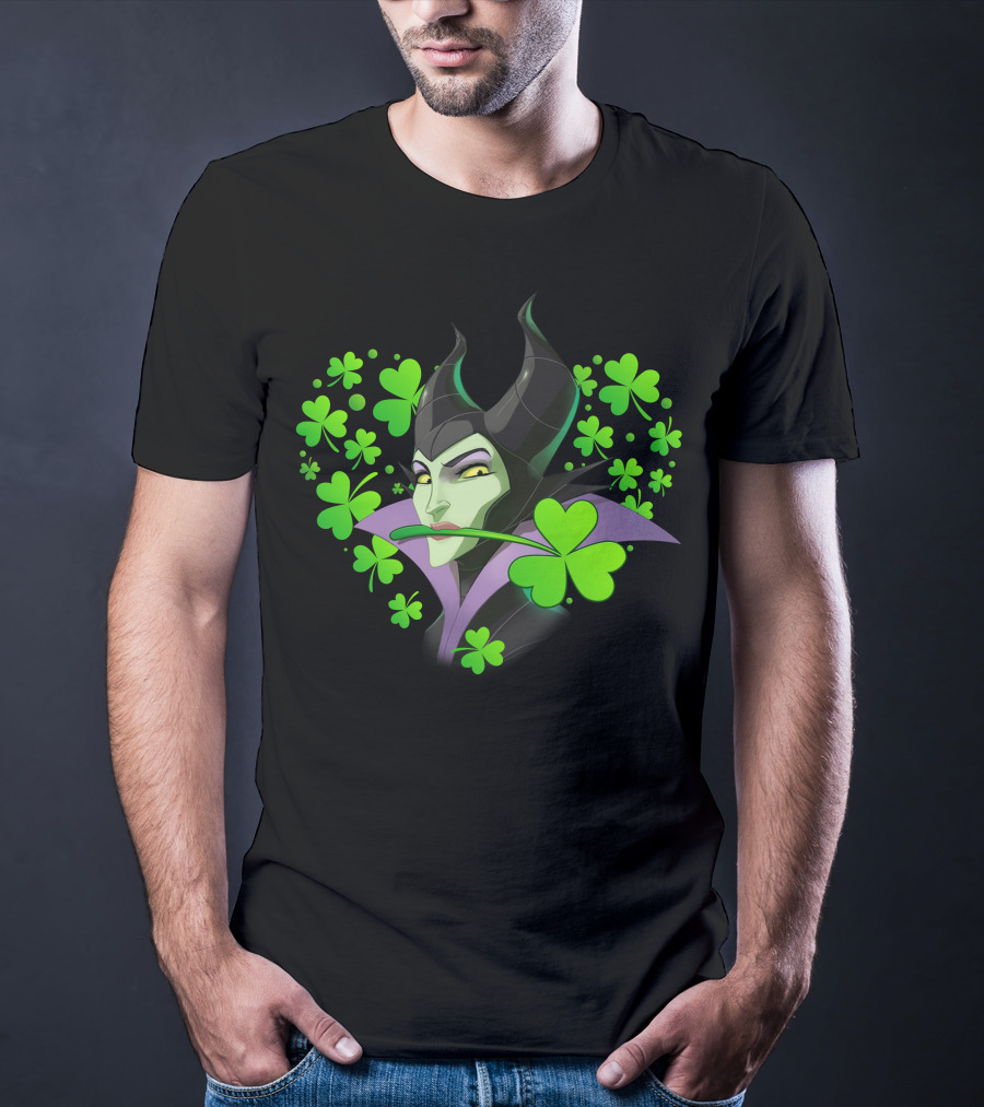 Maleficent Shamrock Heart T-Shirt