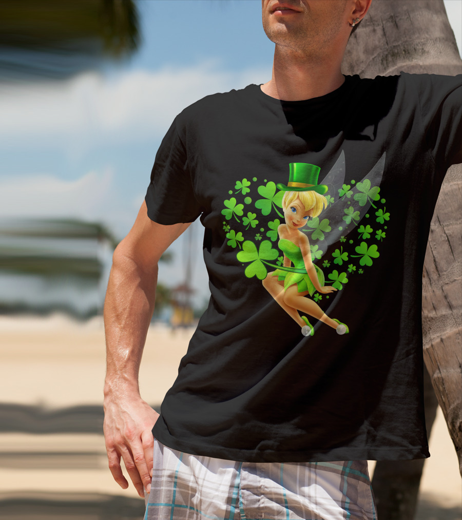 Tinker Bell St. Patrick's Day Shamrock Fairy T-Shirt