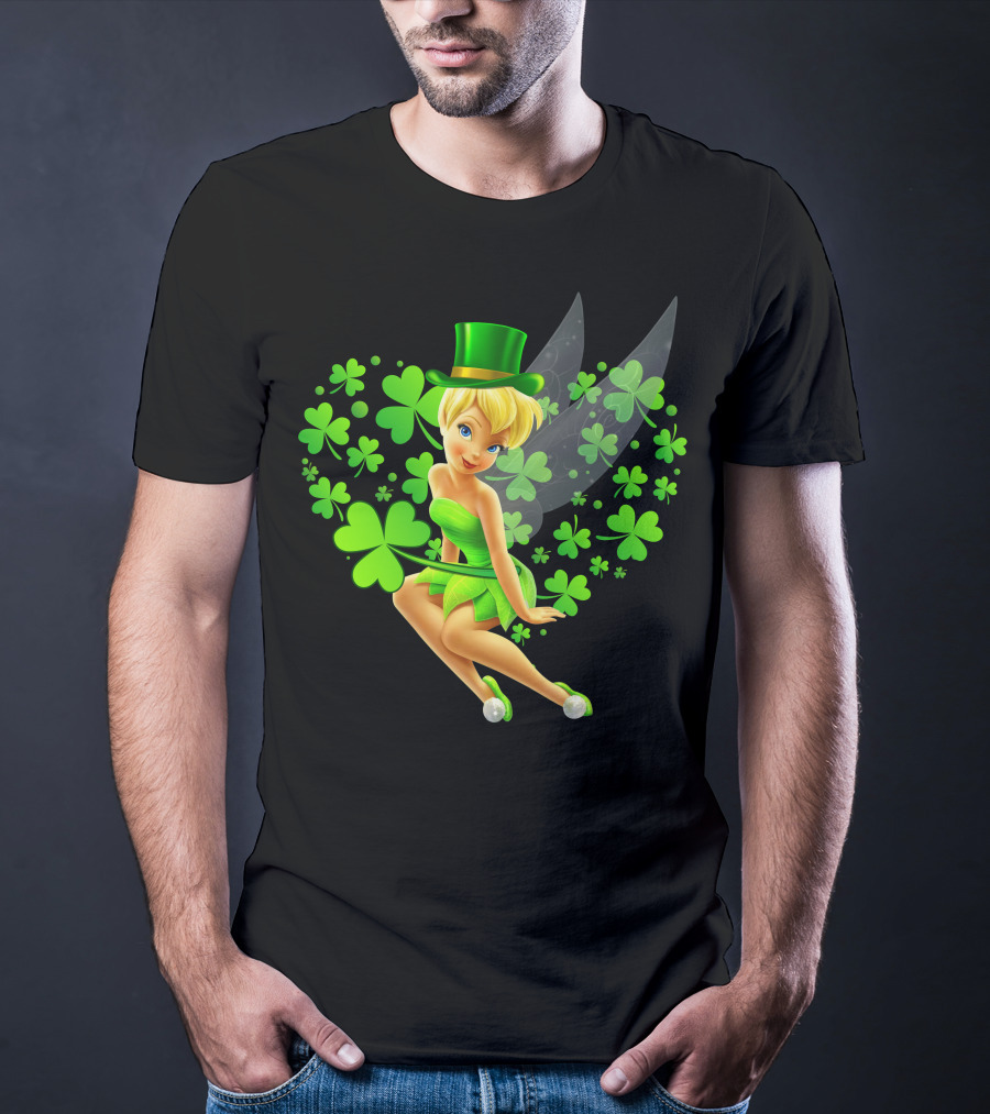 Tinker Bell St. Patrick's Day Shamrock Fairy T-Shirt