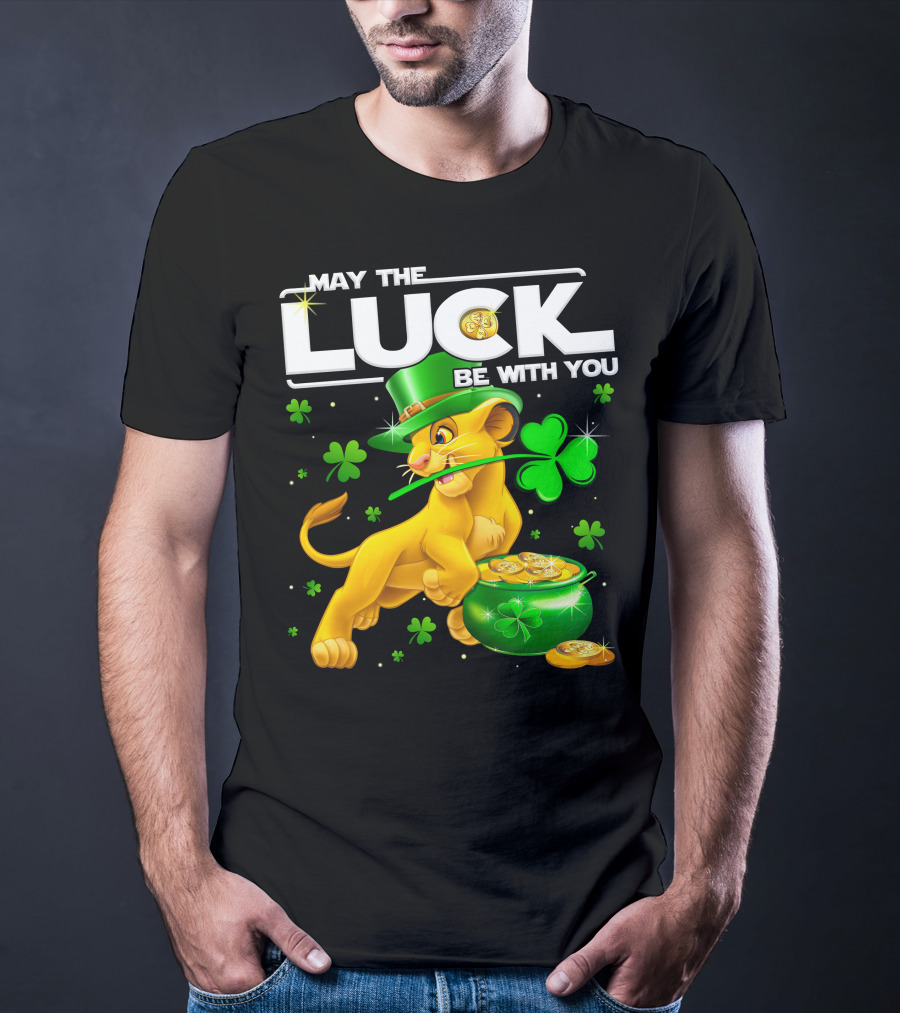 May The Luck Be With You Simba St Patrick's Day T-Shirt