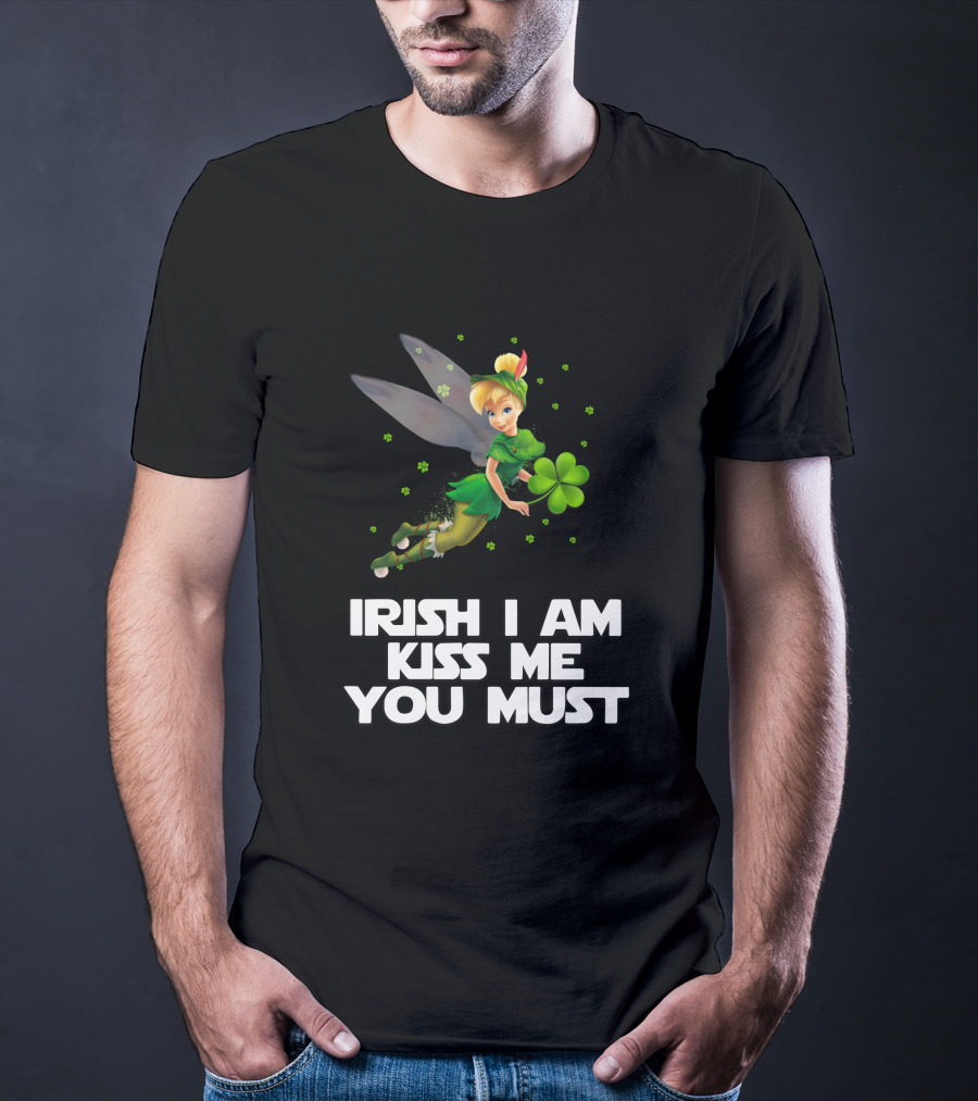 Irish Tinker Bell Kiss Me You Must T-Shirt