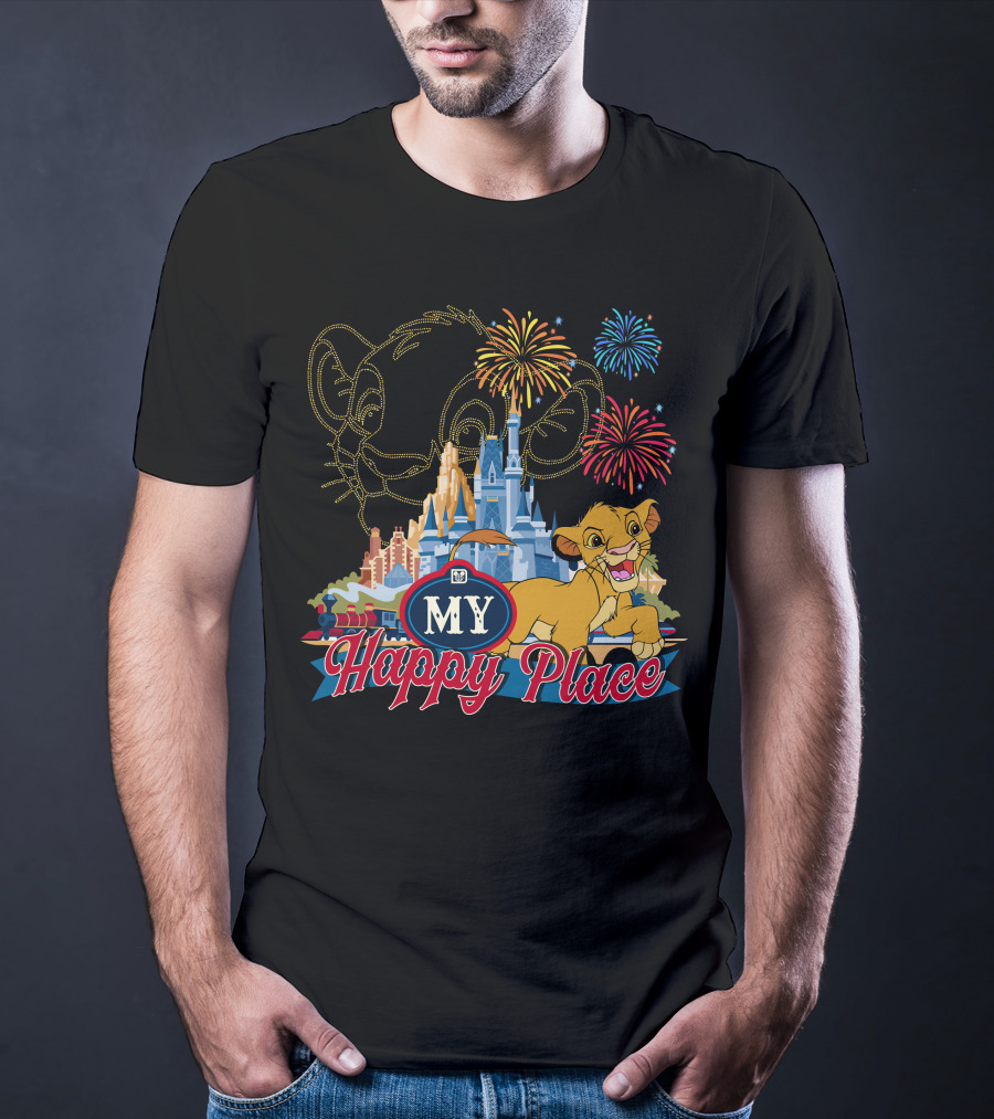 Simba My Happy Place Fireworks Magic Castle T-Shirt