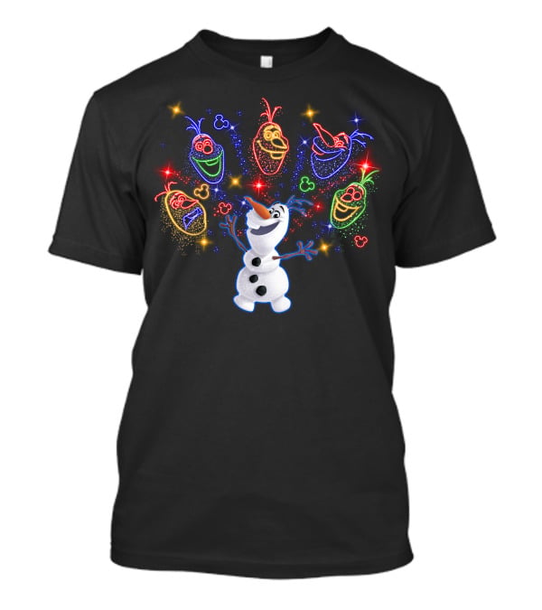 Olaf Frozen Light-Up Face Expressions Celebration T-Shirt