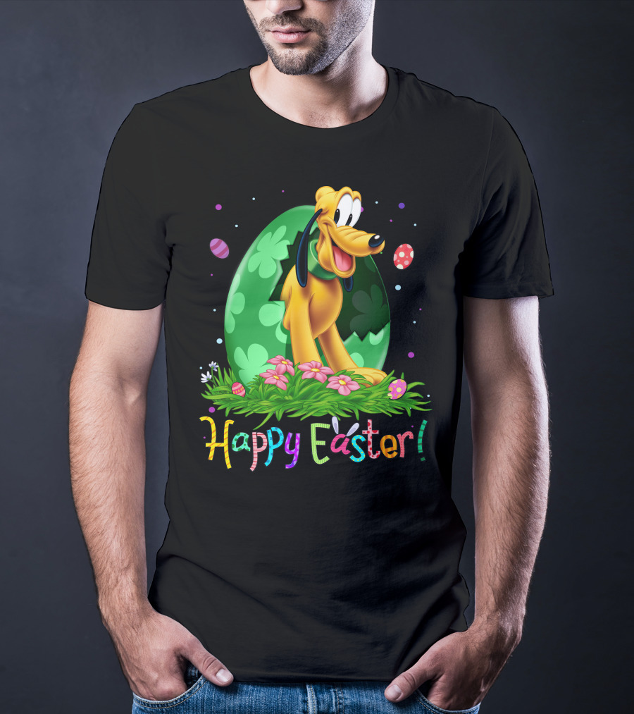 Happy Easter Pluto Disney Easter Egg Hunt T-Shirt