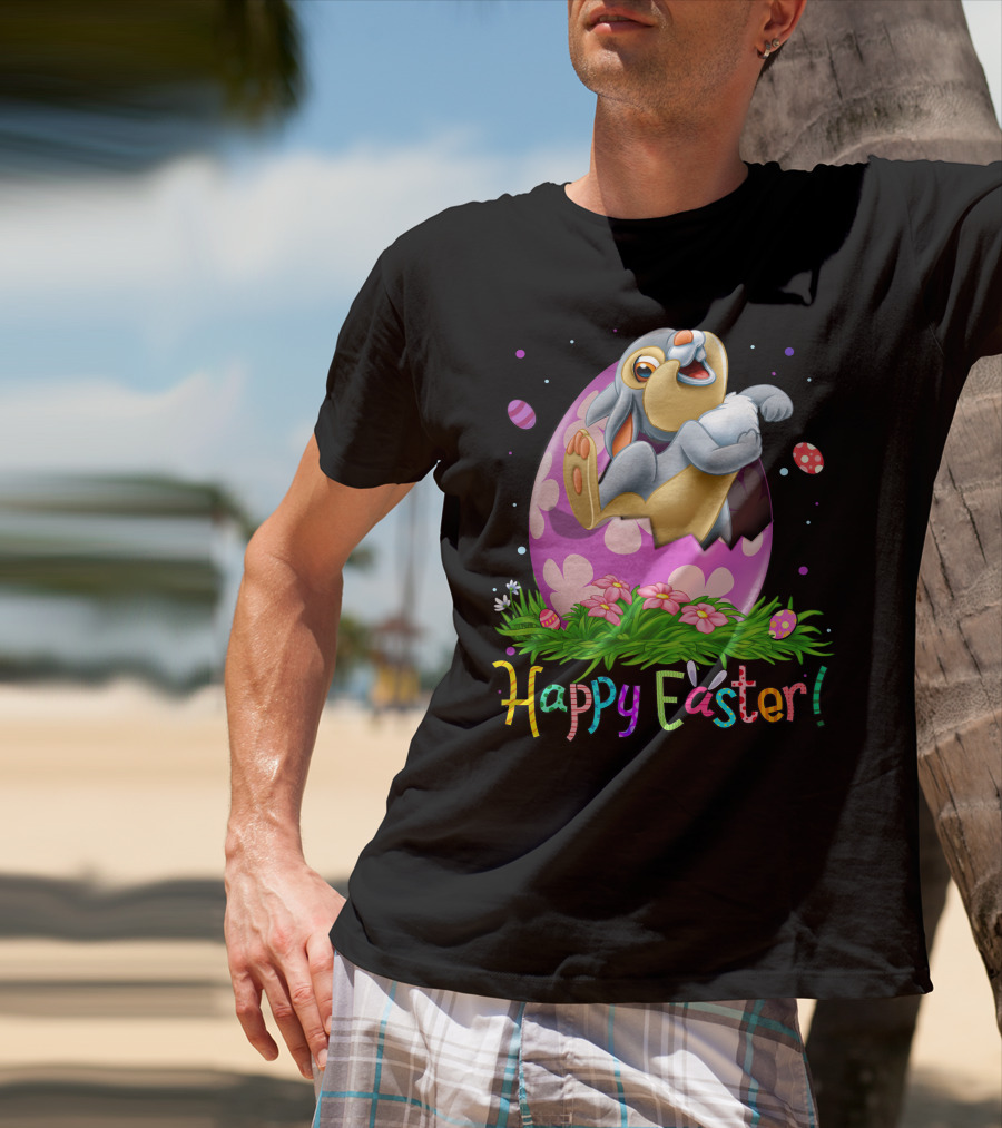 Happy Easter Thumper Easter Egg Rabbit T-Shirt