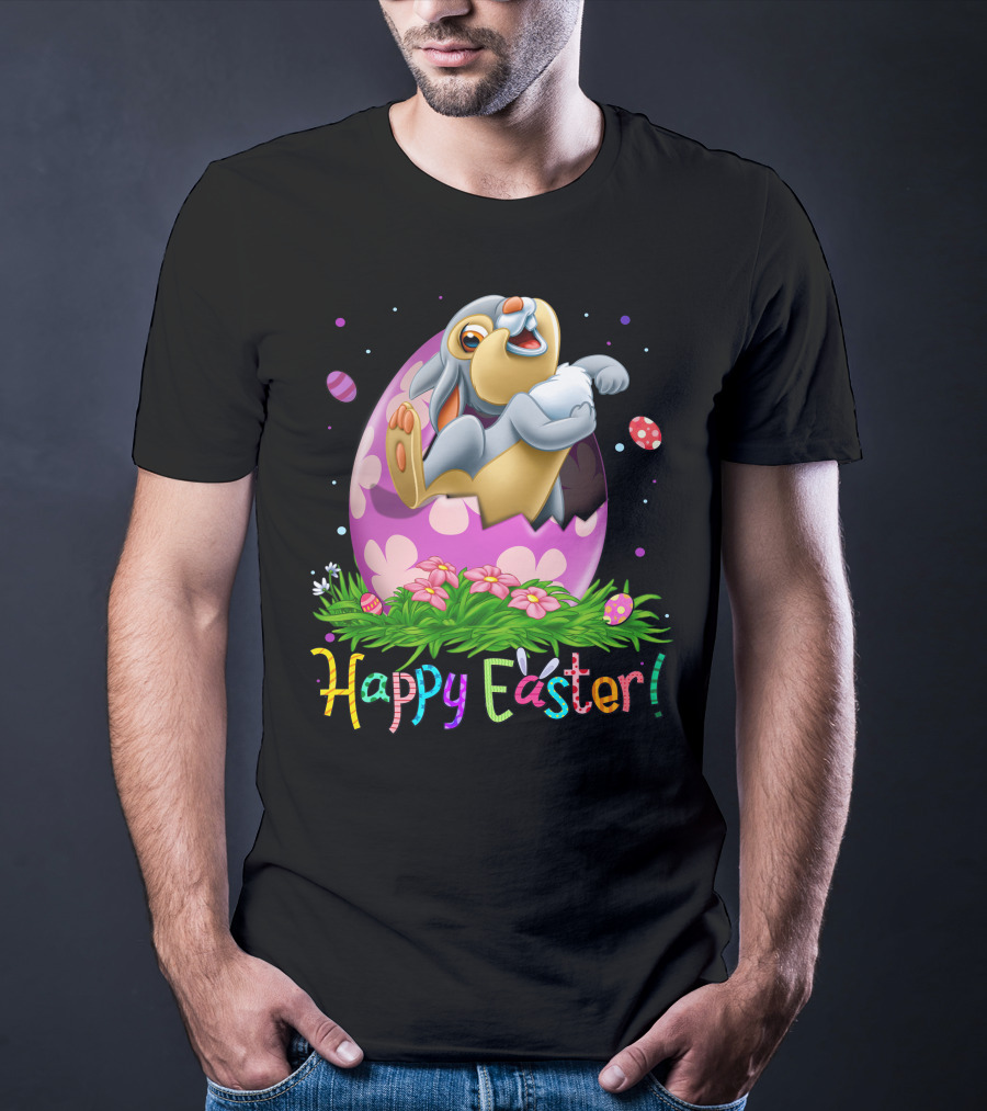 Happy Easter Thumper Easter Egg Rabbit T-Shirt