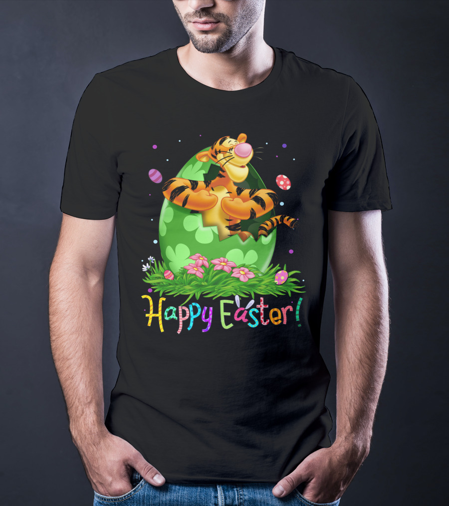 Tigger Happy Easter Egg Hunt Celebration T-Shirt