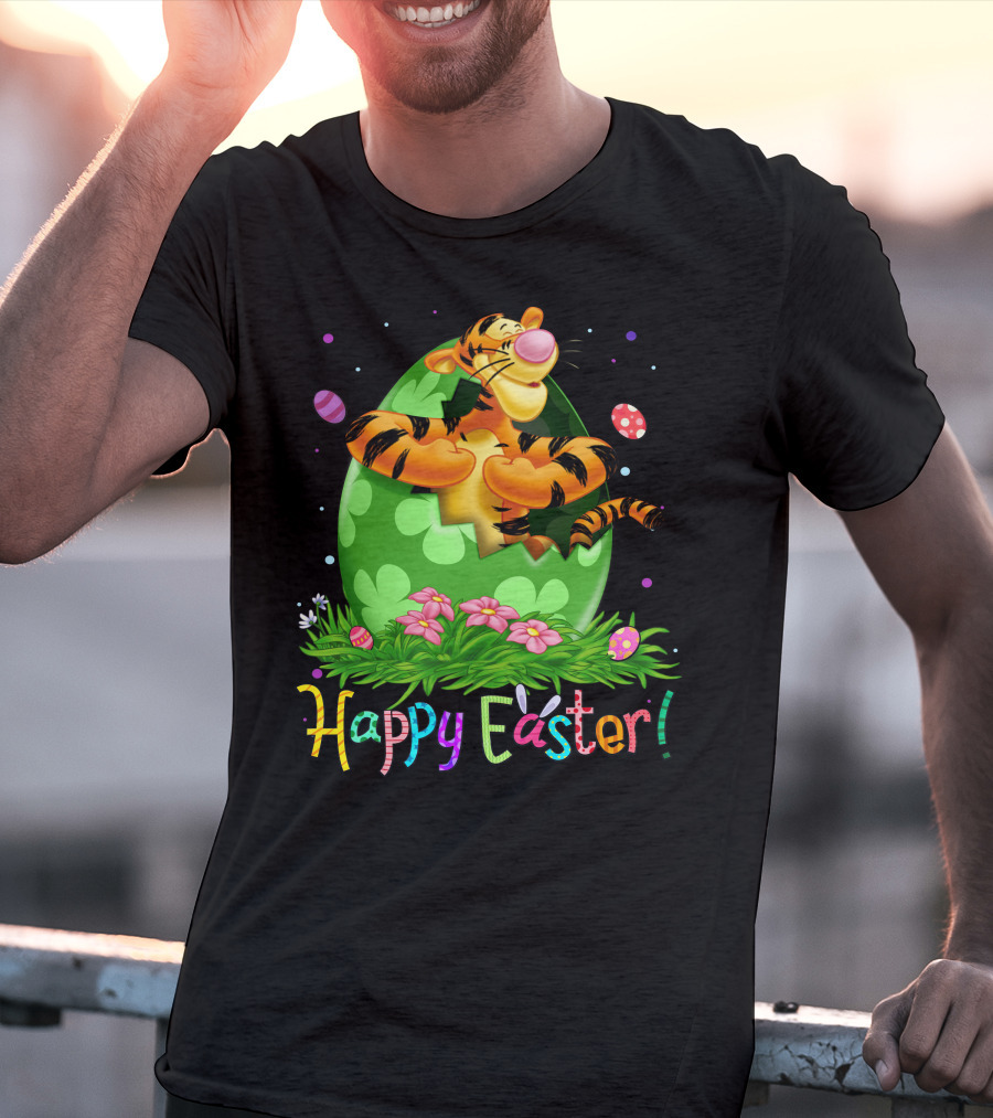 Tigger Happy Easter Egg Hunt Celebration T-Shirt