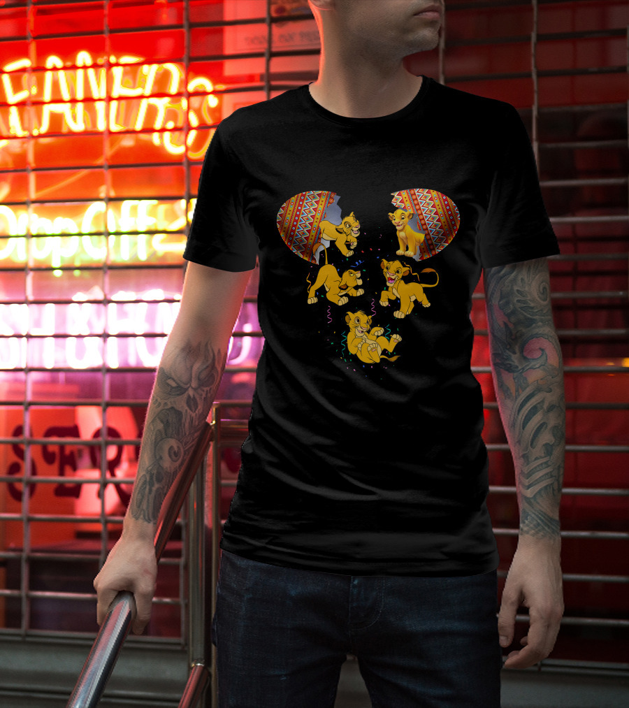 Simba Lion King Inspired Mouse Headburst T-Shirt