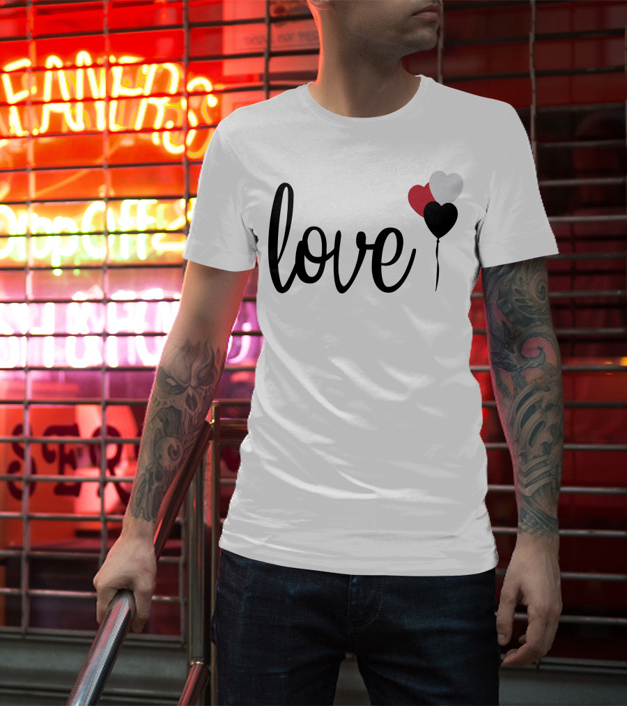 Love Heart Balloons T-Shirt