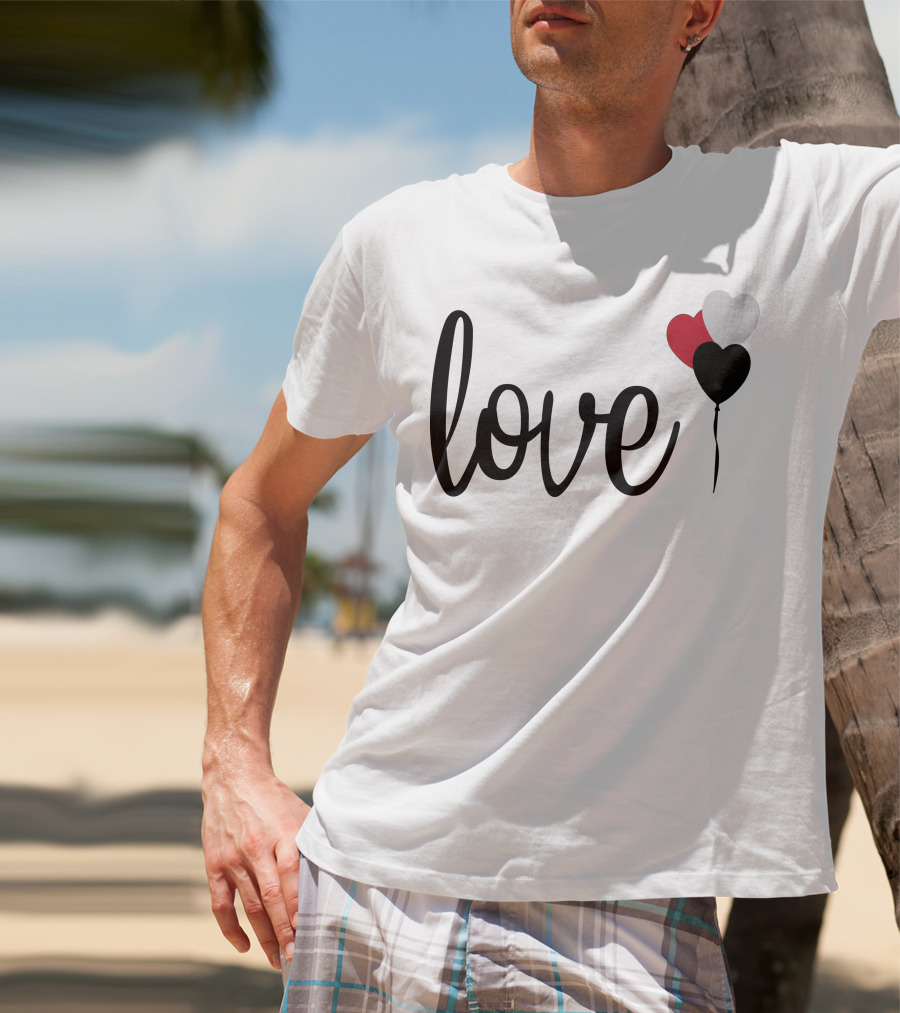 Love Heart Balloons T-Shirt