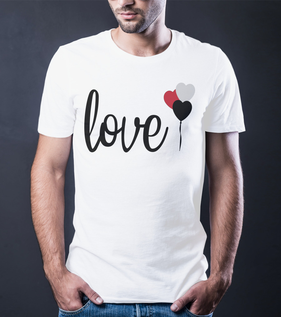 Love Heart Balloons T-Shirt