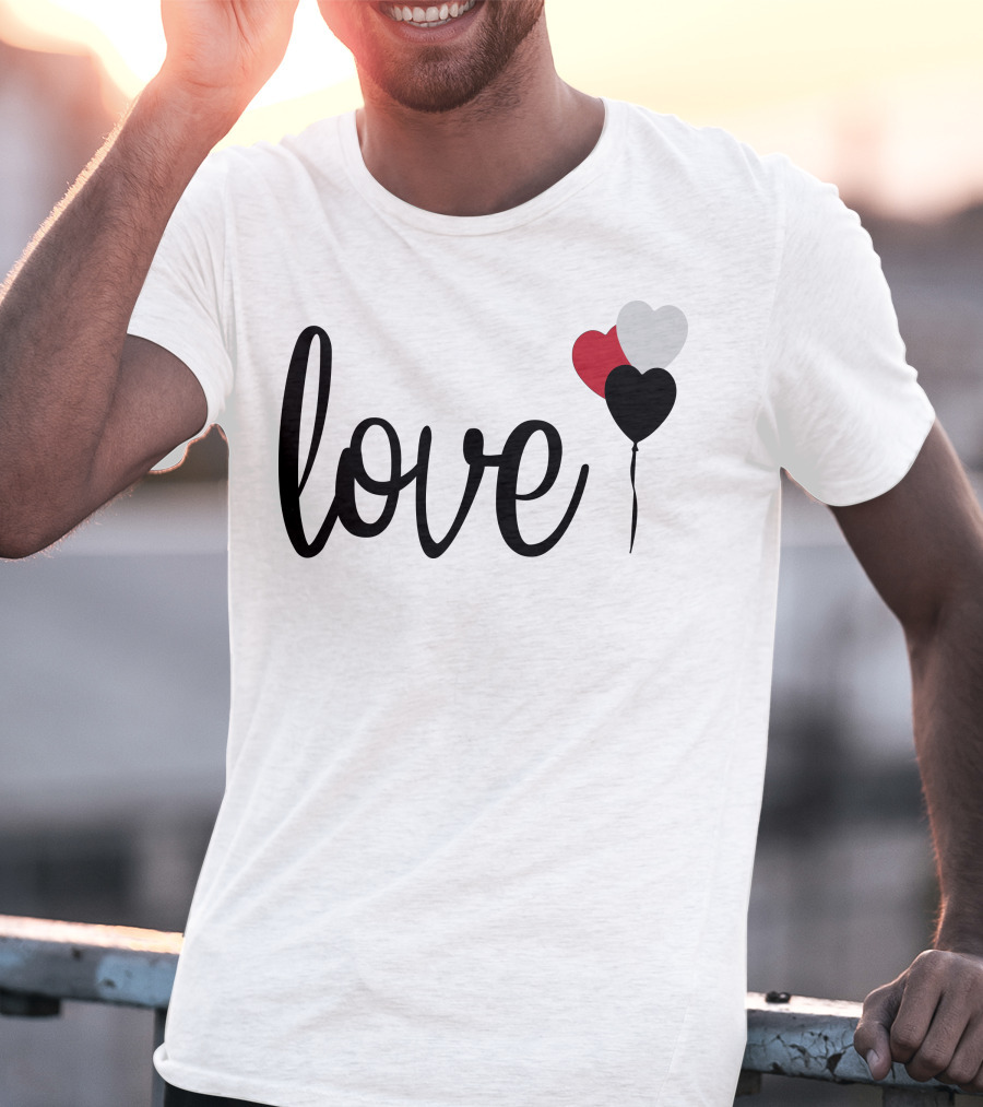 Love Heart Balloons T-Shirt