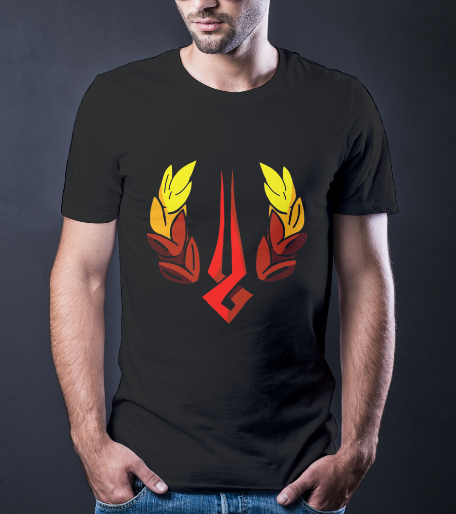 Hades Zagreus Icon With Red Laurel Symbols T-Shirt
