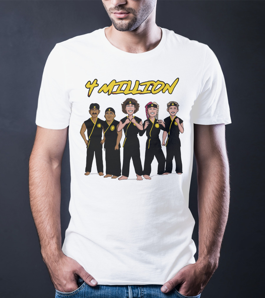 4 Million Karate Squad Celebrating Subscribers T-Shirt