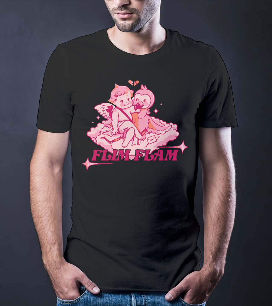 FLIM FLAM CUPID FLAMINGO T-Shirt