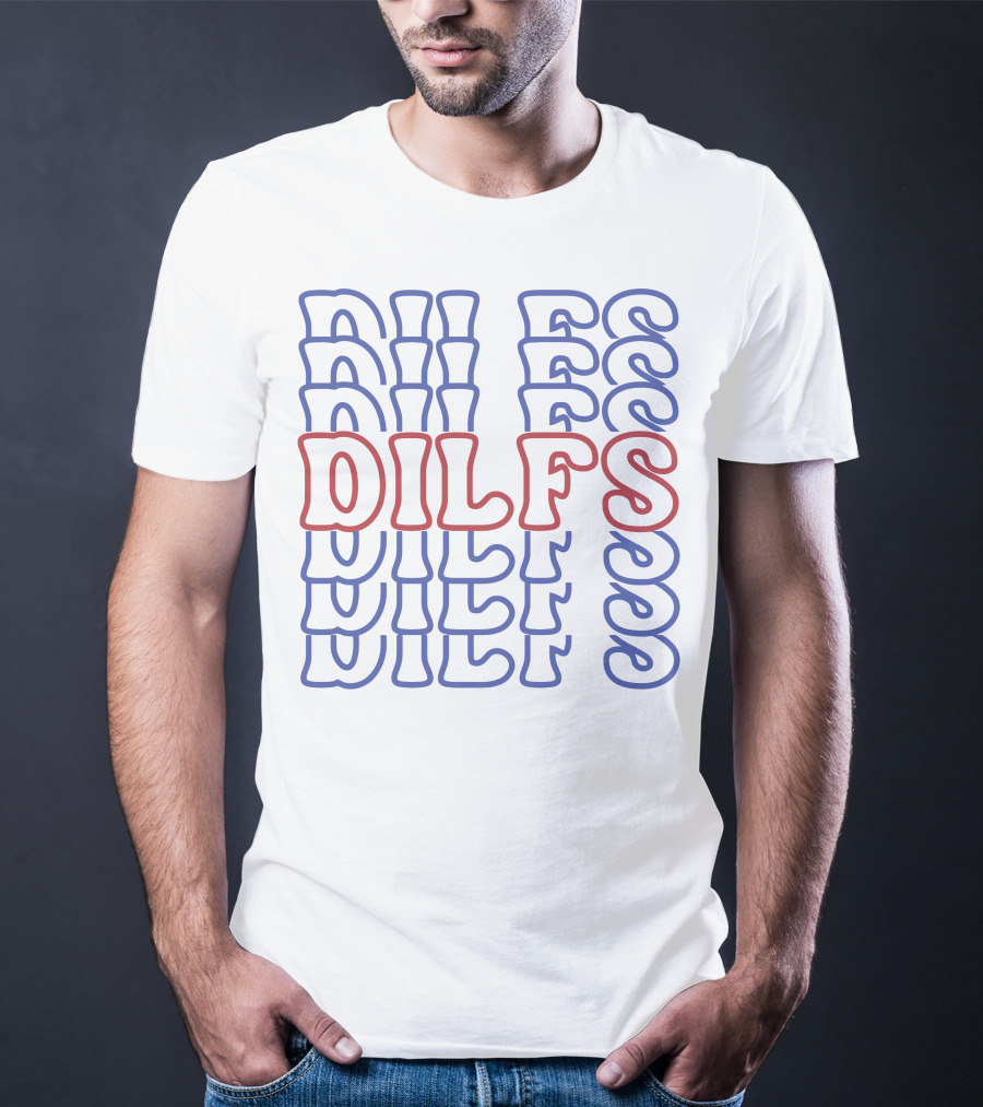 DILFS Stacked Retro Text T-Shirt