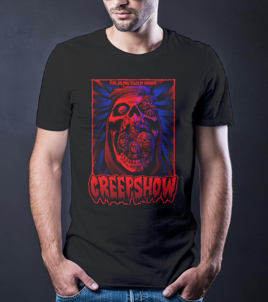 Creepshow Five Jolting Tales Of Horror Creepskull T-Shirt