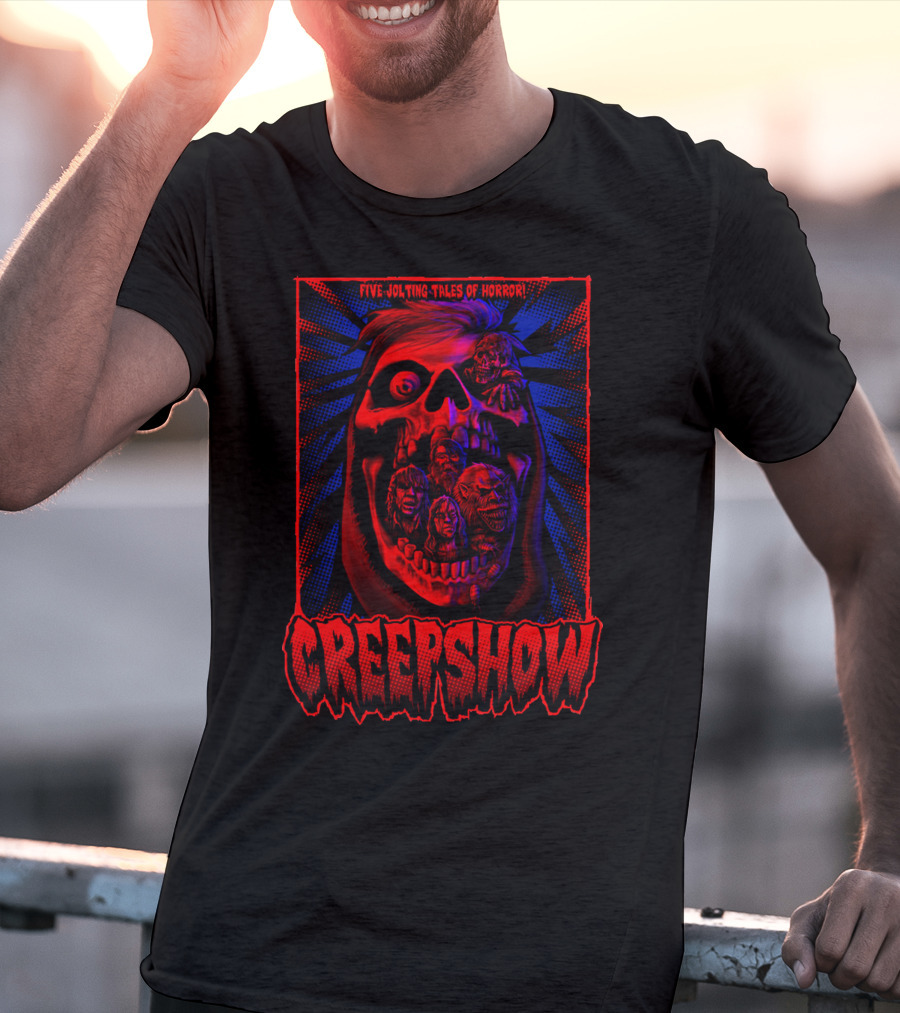 Creepshow Five Jolting Tales Of Horror Creepskull T-Shirt