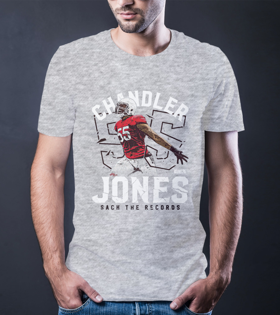 Chandler Jones 55 NFLPA Sack The Records T-Shirt