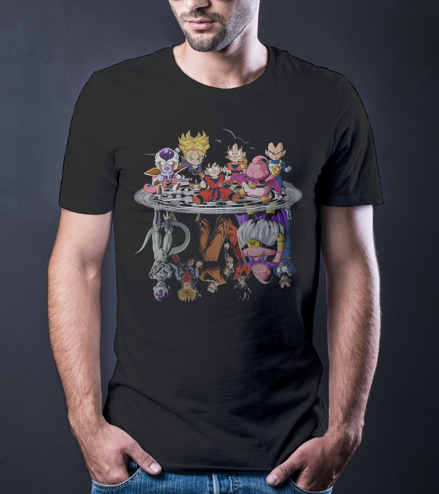 Goku Super Dragonball Characters Reflection Frieza Majin Vegeta 1589213 T-Shirt