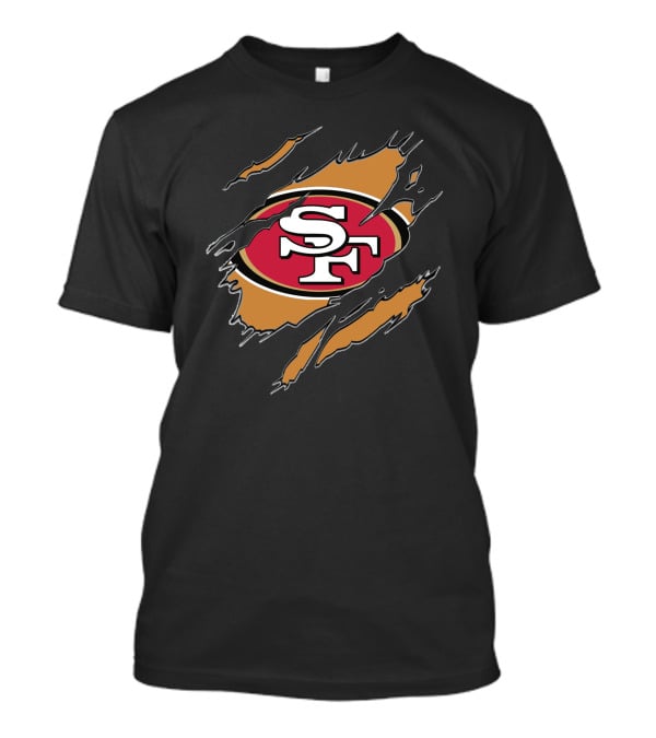 San Francisco 49ers Sf Logo Claw Rip T-Shirt