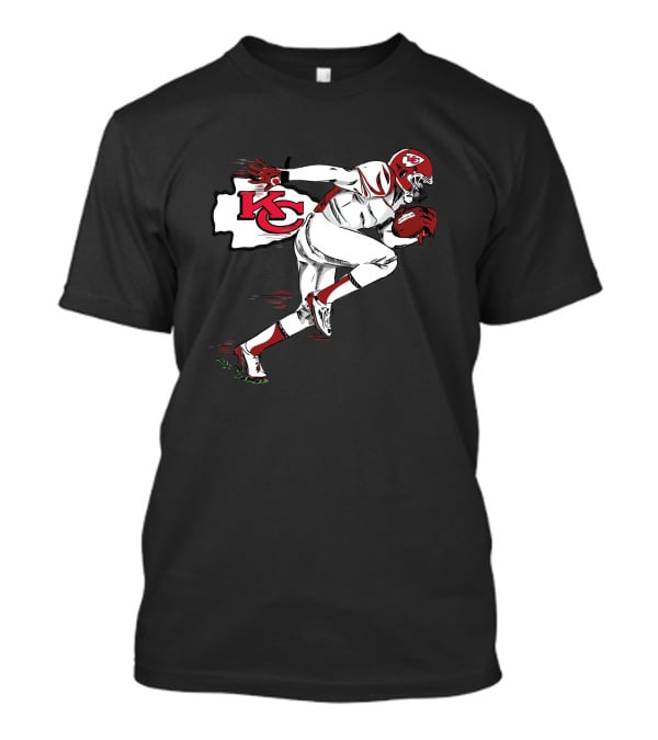 Kansas City Chiefs KC Football Player Action T-Shirt