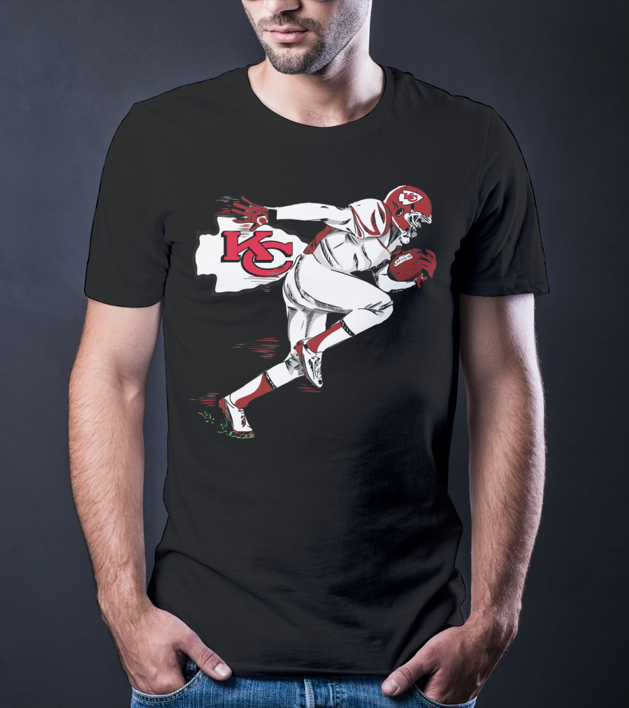 Kansas City Chiefs KC Football Player Action T-Shirt