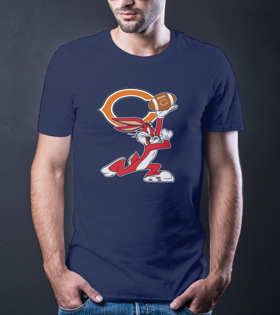 Chicago Bears Bugs Bunny Chiefs Football T-Shirt