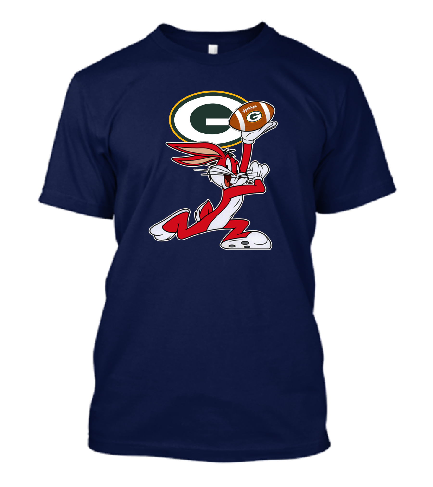 Green Bay Packers Bunny Football T-Shirt