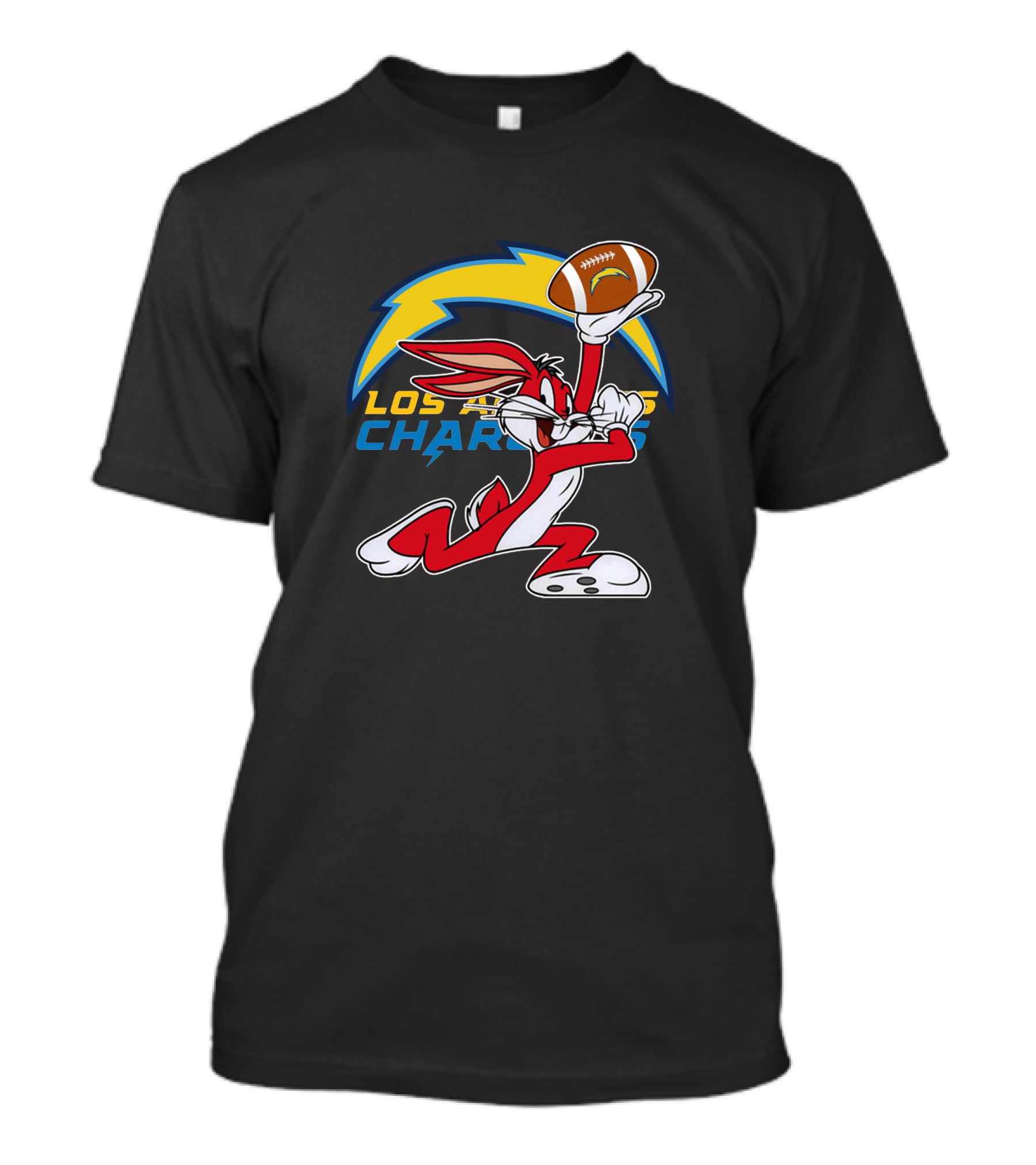 Los Angeles Chargers Bugs Bunny Football T-Shirt