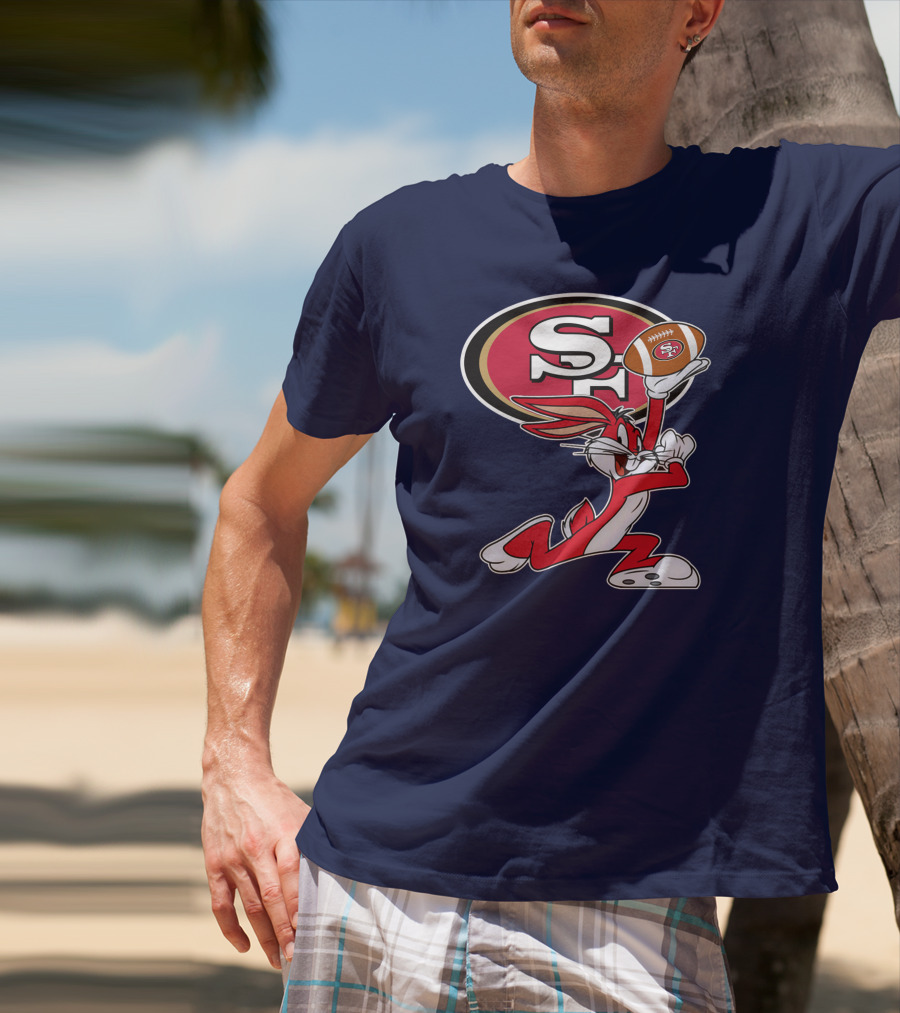 San Francisco 49ers Bugs Bunny Football T-Shirt