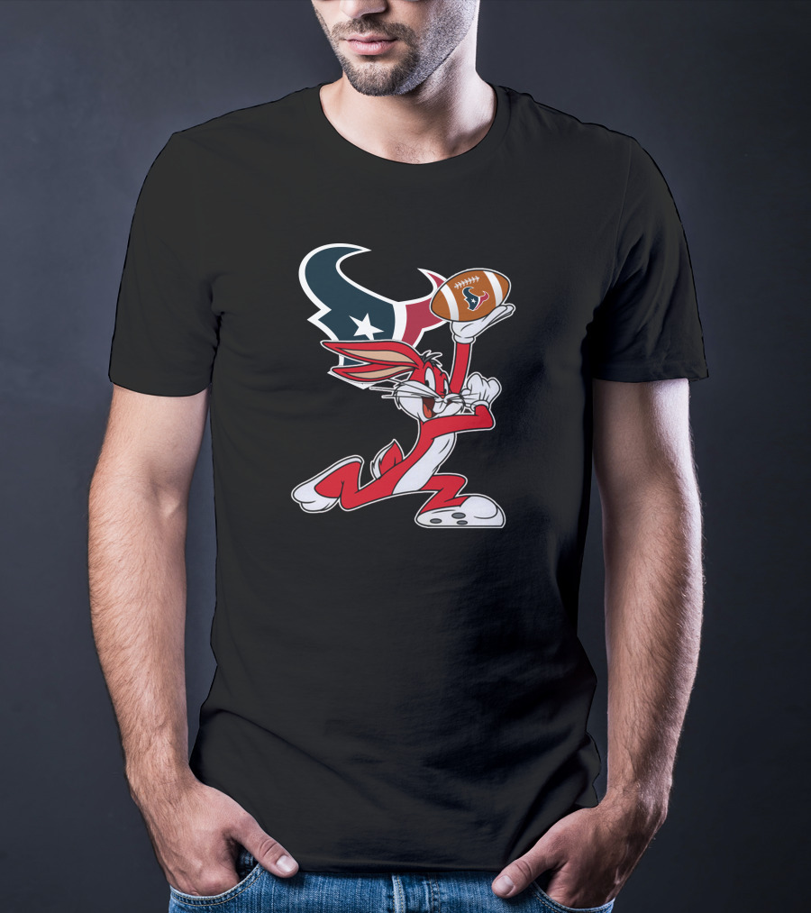 Houston Texans Bugs Bunny Chiefs Football T-Shirt