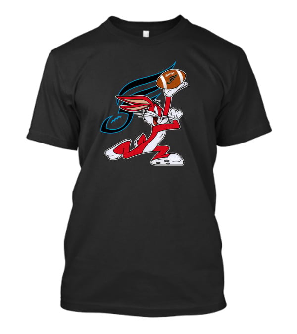 Philadelphia Soul Bunny Holding Football Icon With Looney Character T-Shirt