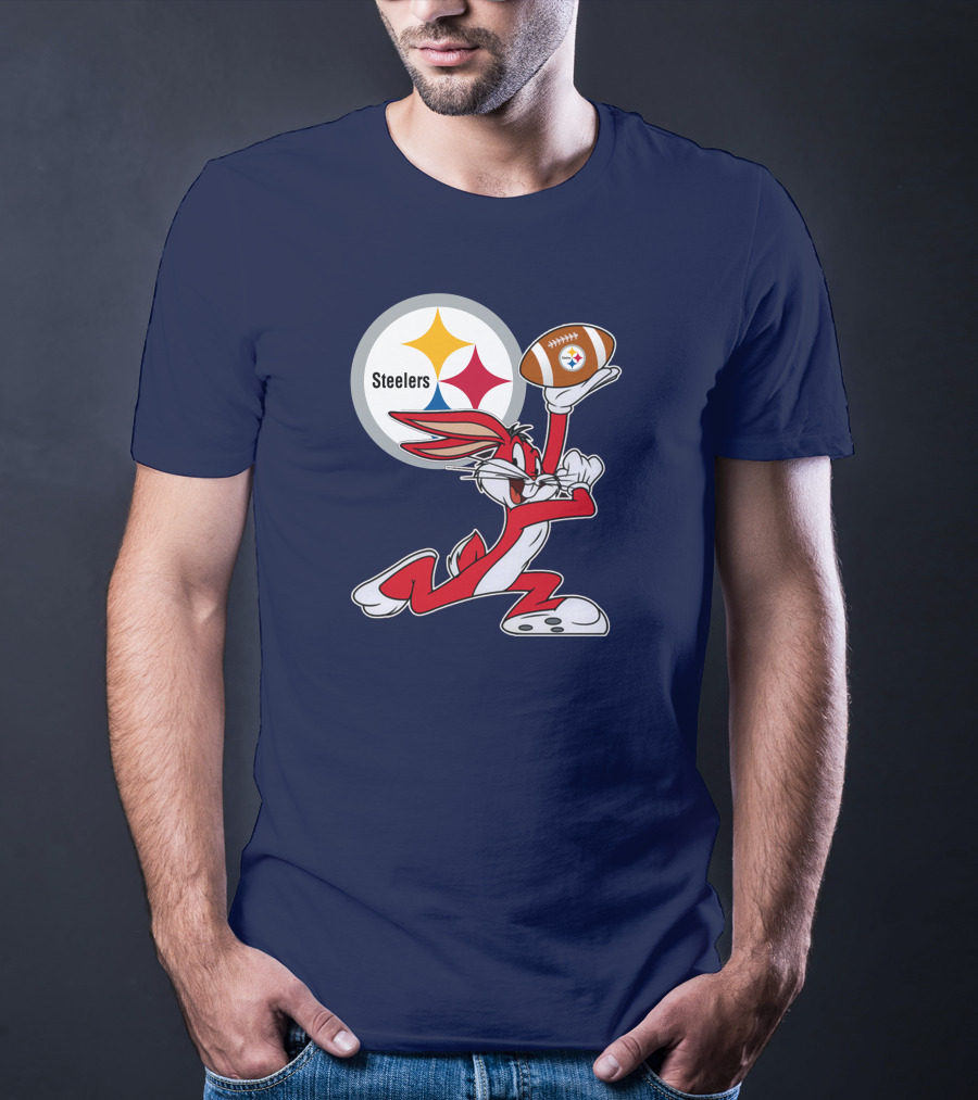 Pittsburgh Steelers Bunny Football T-Shirt