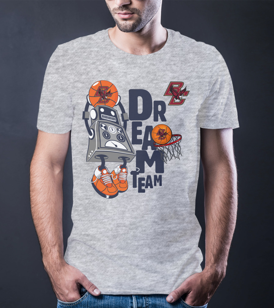 Boston College Dream Team Robot Basketball T-Shirt
