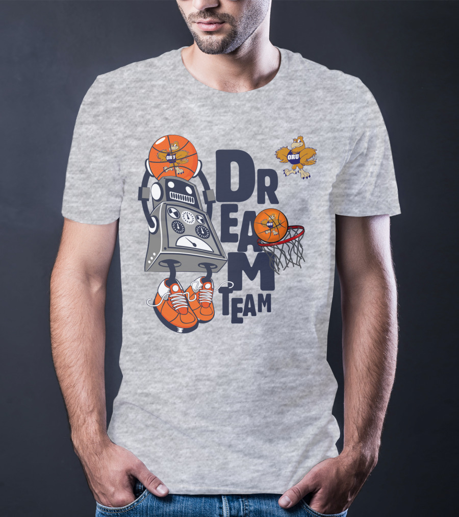 Oru Basketball Robot Mascot Dream Team T-Shirt