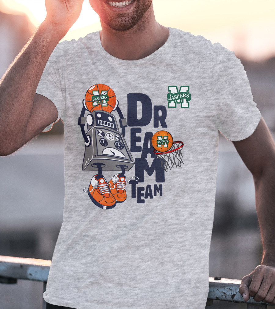 Manhattan Jaspers Dream Team Robot Basketball T-Shirt