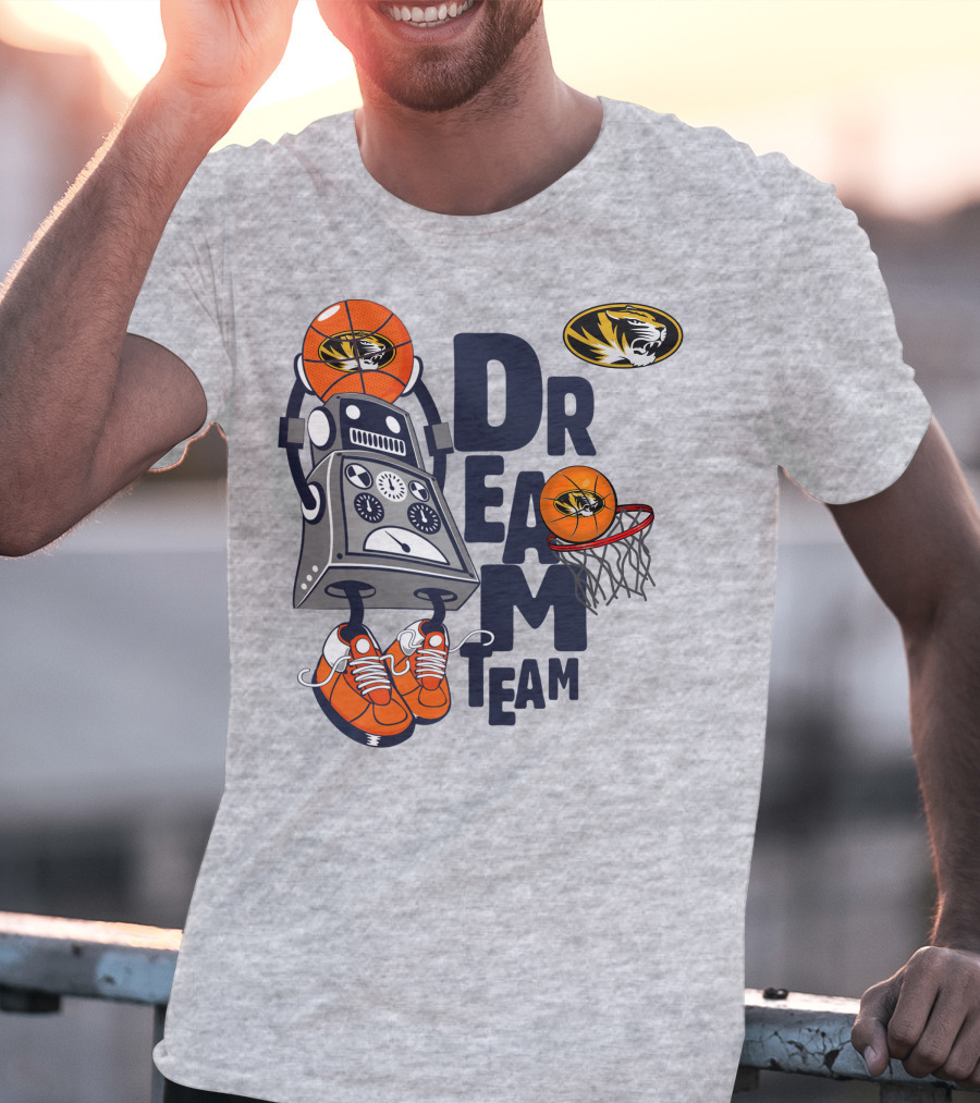 Missouri Tigers Basketball Robot Dream Team T-Shirt