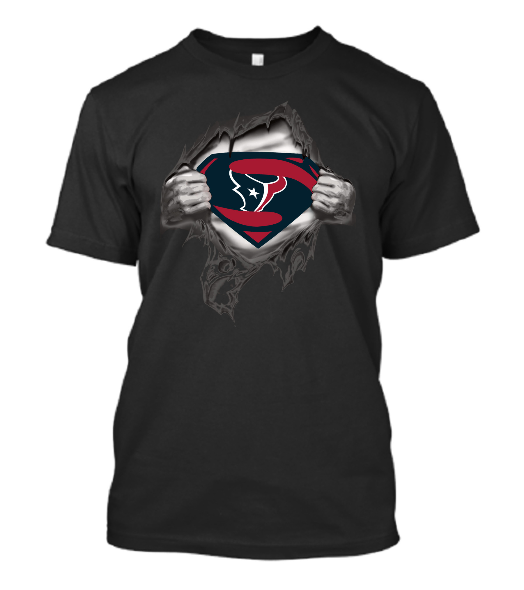 Houston Texans Super Man Logo Concept T-Shirt