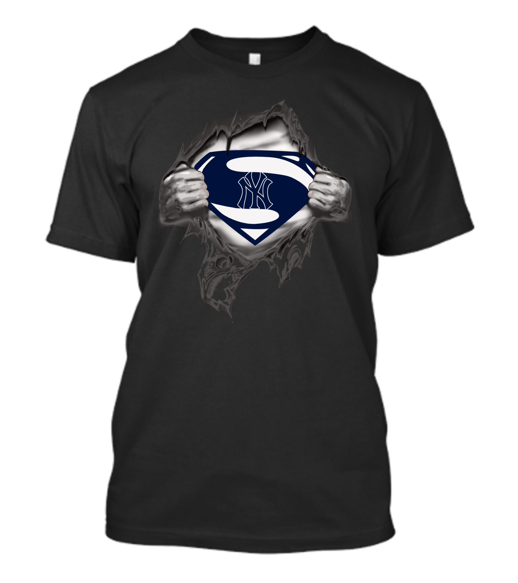 Yankees Superman Logo Reveal T-Shirt