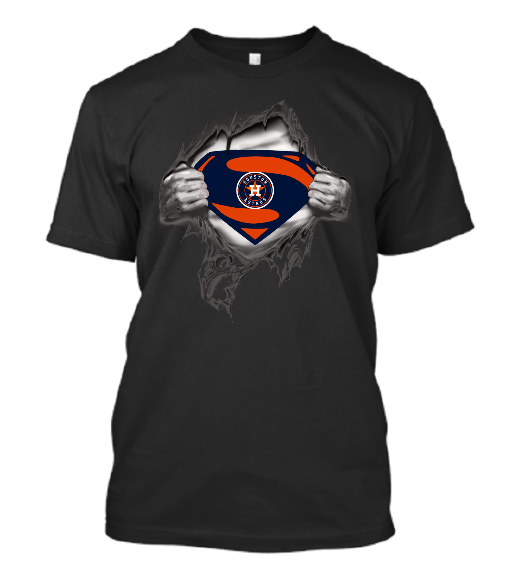 Houston Astros Superman Logo Blend T-Shirt