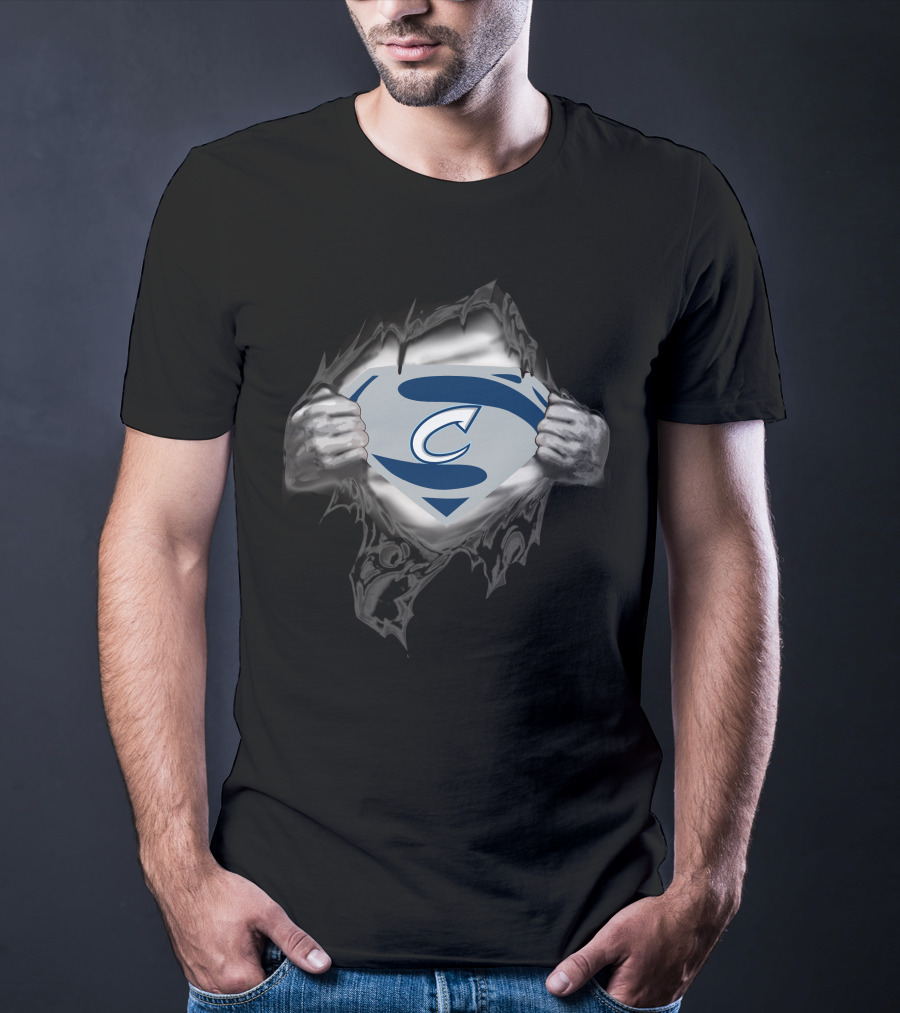 Columbus Clippers Superman Shield Emblem T-Shirt