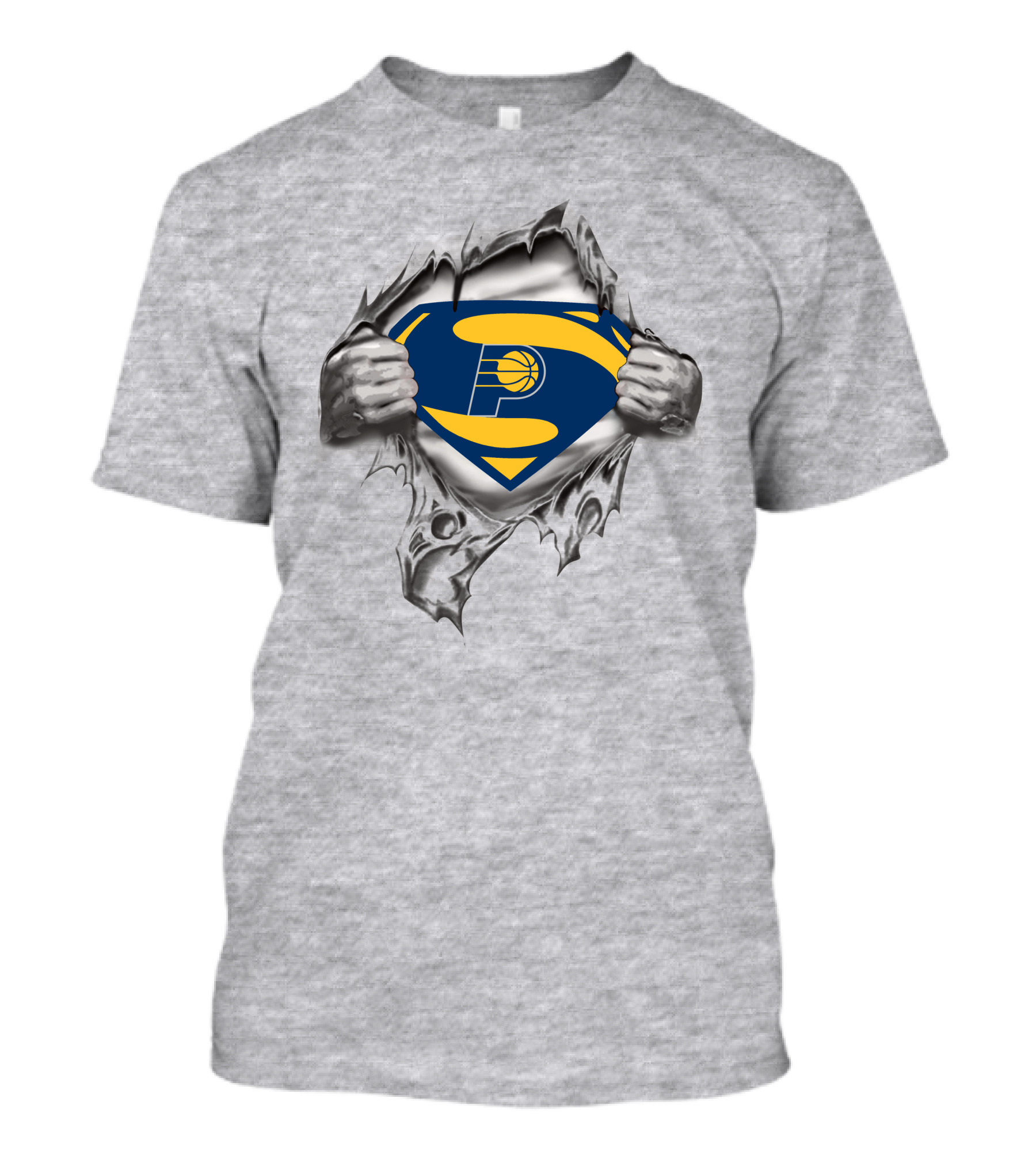 Indiana Pacers Logo Superman Chest Emblem T-Shirt