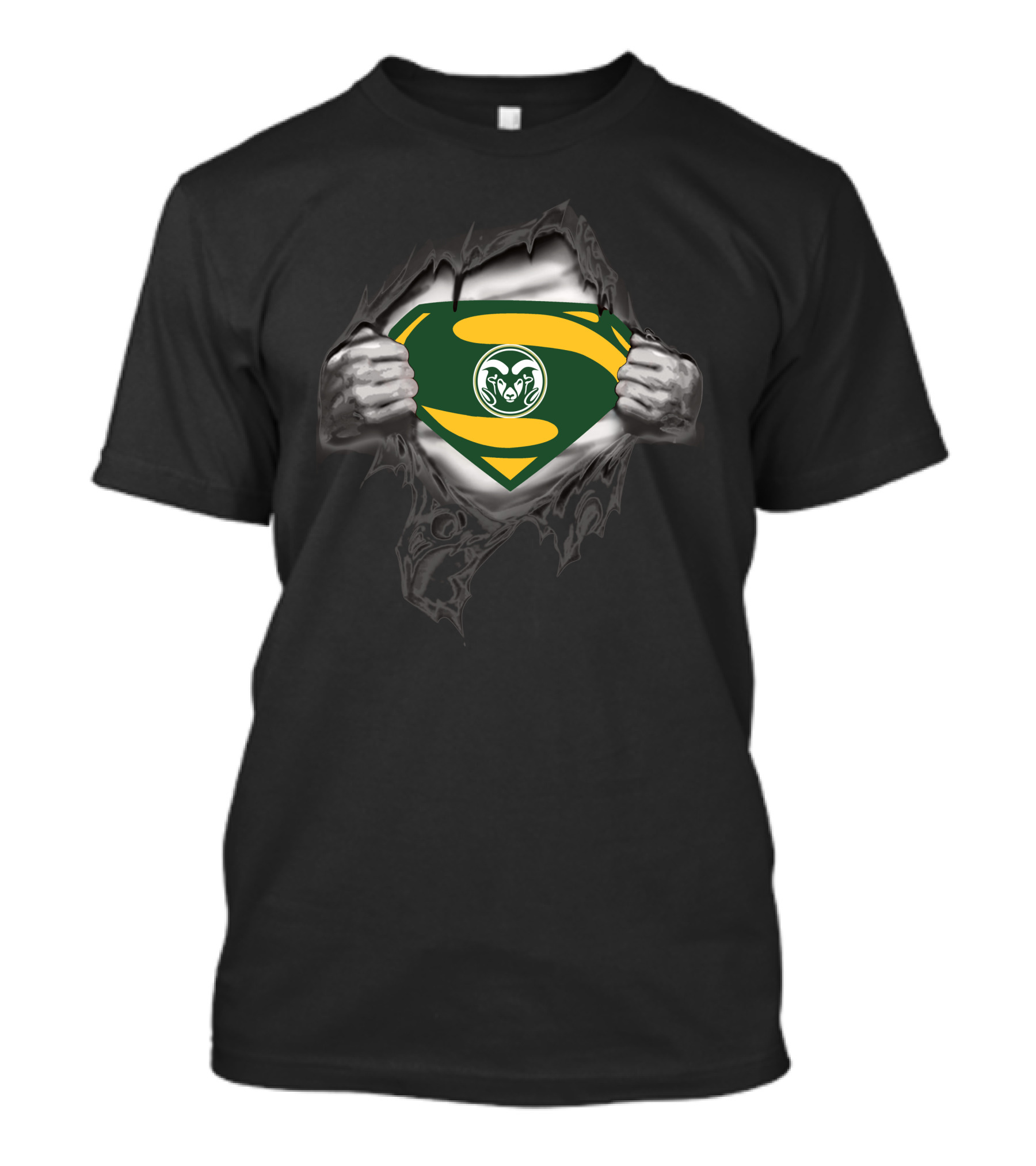Colorado State University Superman Rams Emblem T-Shirt