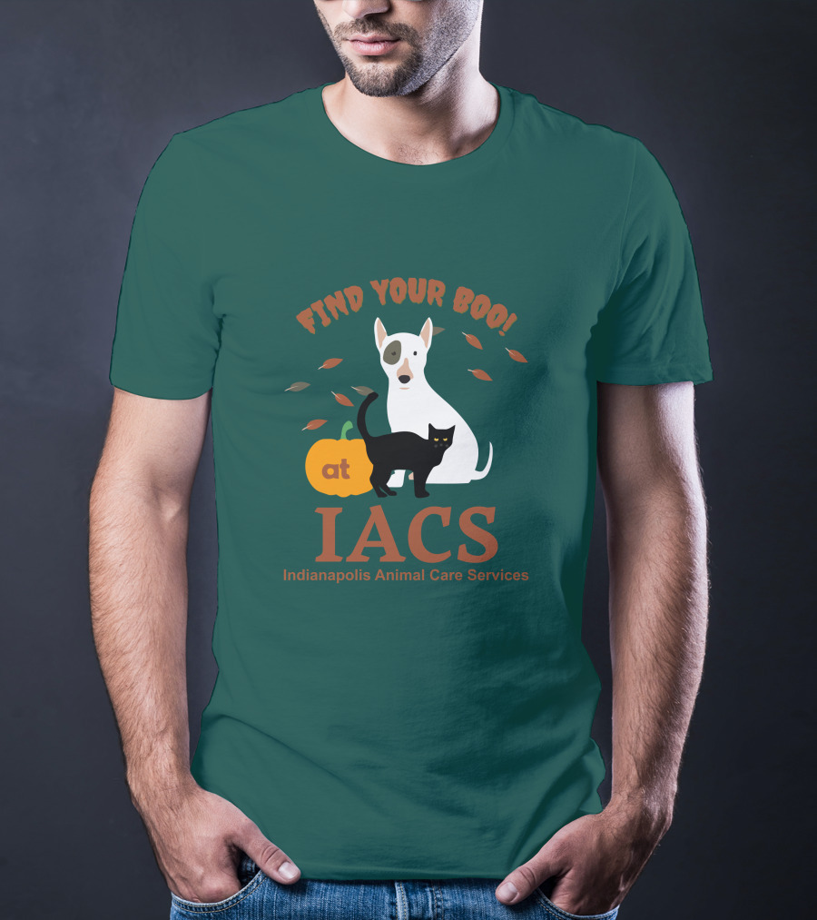Bonfire Merch Find Your Boo At IACS Indianapolis Animal Care Services T-Shirt