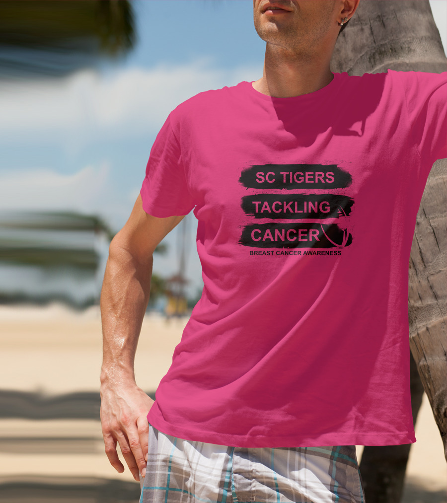 SC Tigers Tackling Cancer Breast Cancer Awareness T-Shirt