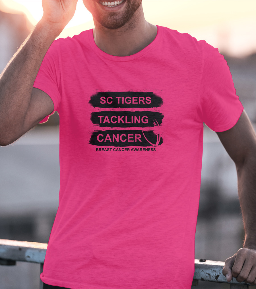 SC Tigers Tackling Cancer Breast Cancer Awareness T-Shirt