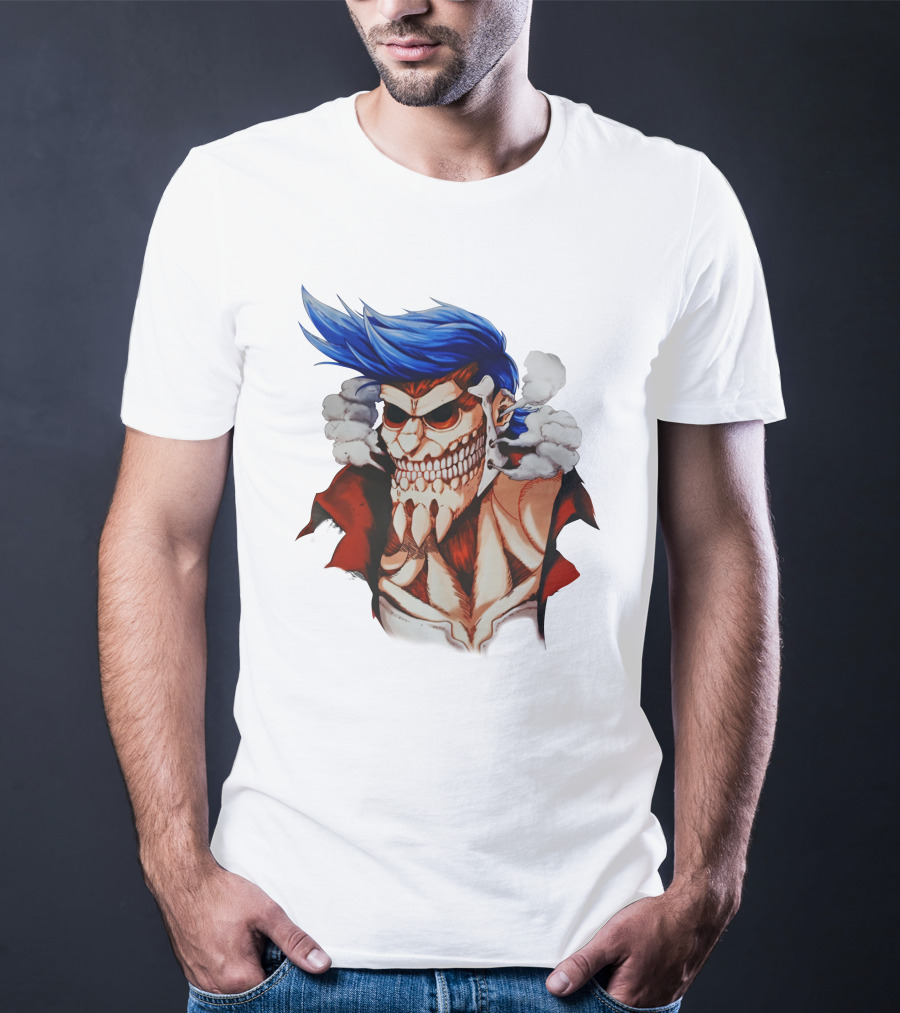One Piece Franky Titan Transformation Crossover T-Shirt